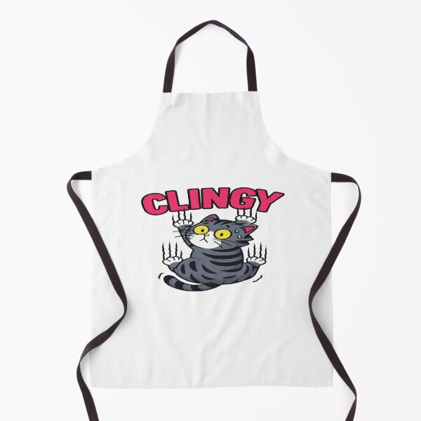 Item preview, Adorable Clingy Cat Cartoon Design – Funny Cute Kitty Illustration for Pet Lovers and Cat Humor Fans designed and sold by Bright Nest Studio.