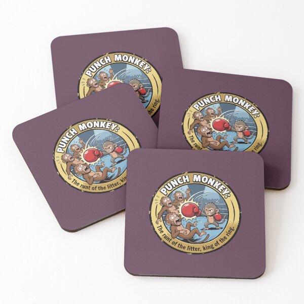 Item preview, Punch Monkey King of the Ring Runt of the Litter Comic Emblem designed and sold by Custom Crest.