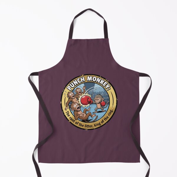 Item preview, Punch Monkey King of the Ring Runt of the Litter Comic Emblem designed and sold by Custom Crest.