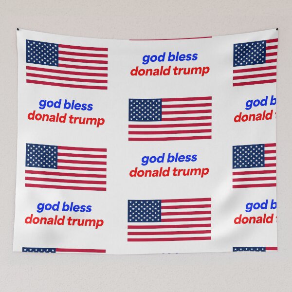 Item preview, god bless donald trump a proud american designed and sold by JashJhaveri.