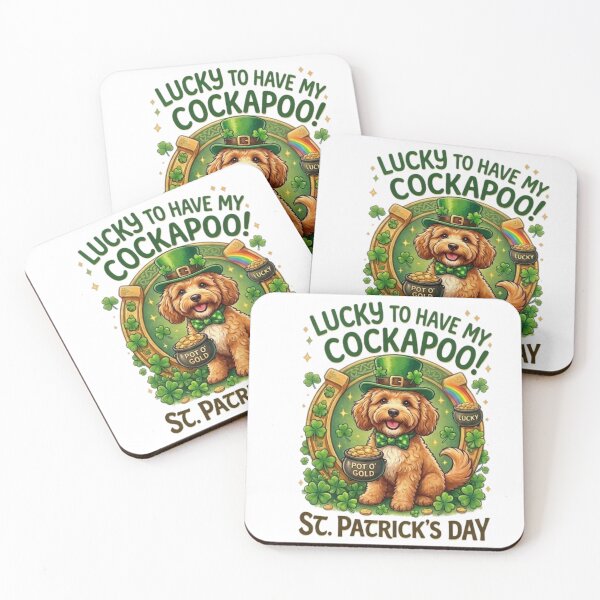 Item preview, Lucky to Have My Cockapoo - St. Patrick's Day designed and sold by RNTStudio.