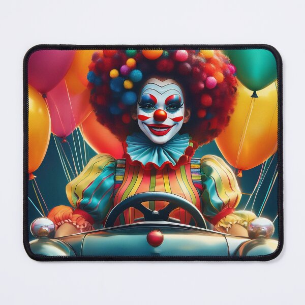Item preview, Colorful Circus Clown Driving Car – Carnival Party Aesthetic Art designed and sold by Luvahawb.