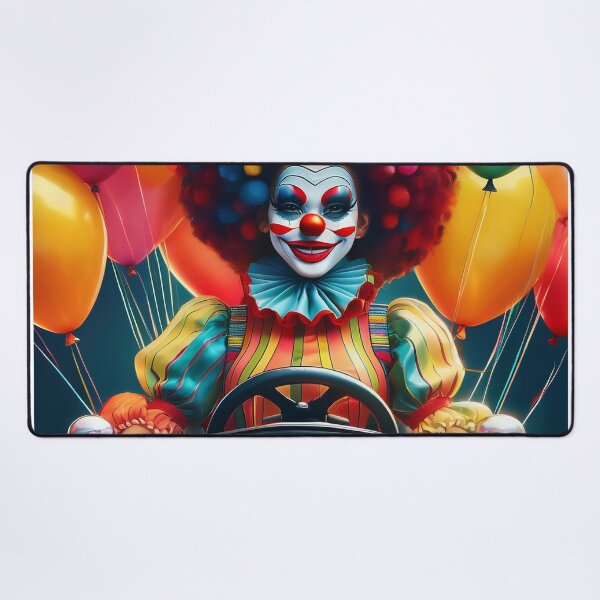 Item preview, Colorful Circus Clown Driving Car – Carnival Party Aesthetic Art designed and sold by Luvahawb.