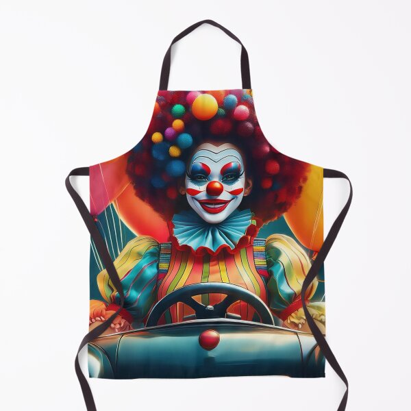 Item preview, Colorful Circus Clown Driving Car – Carnival Party Aesthetic Art designed and sold by Luvahawb.