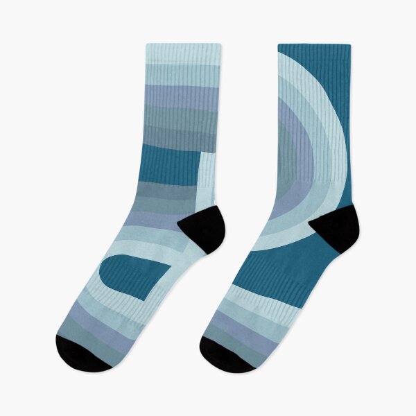 Item preview, Century Modern Abstract Rainbow - Blue gradient designed and sold by JMgraphic.