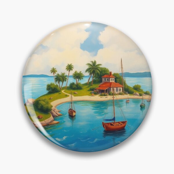 Item preview, topical lsland in the style of Renoir designed and sold by oldMastersofart.