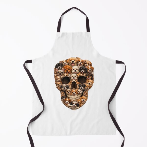 Item preview, puppy skull designed and sold by Mystic & Celestial Art.