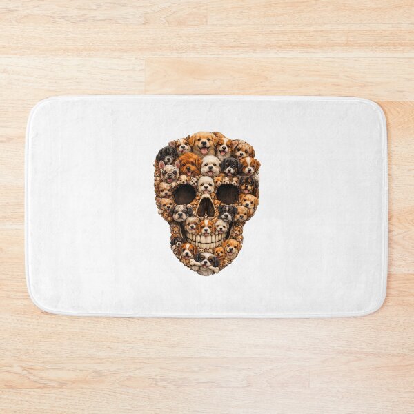 Item preview, puppy skull designed and sold by Mystic & Celestial Art.