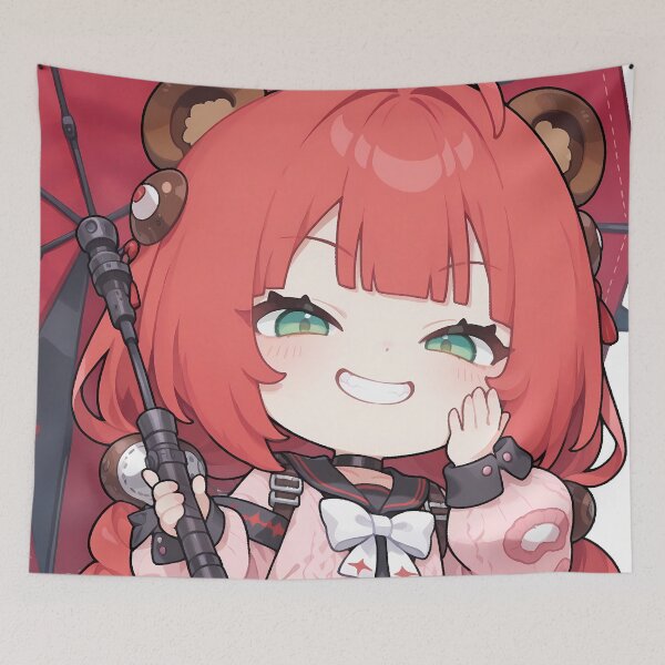Item preview, Ukinami Yuzuha Zenless Zone Zero Chibi Umbrella Anime Girl designed and sold by mildaclairmo.