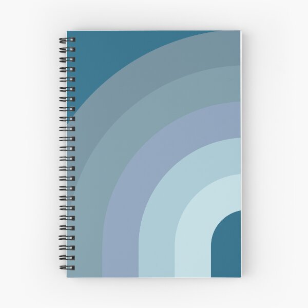 Item preview, Mid Century Modern Rainbow - Blue gradient designed and sold by JMgraphic.