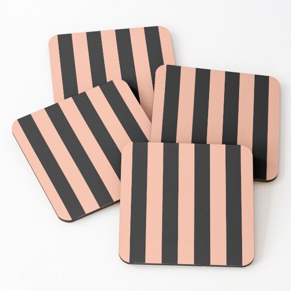Item preview, Striped Black And Peach Pattern designed and sold by pattern-archive.
