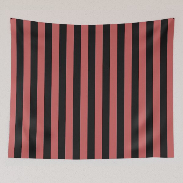 Item preview, Striped Black And Pastel Red Pattern designed and sold by pattern-archive.