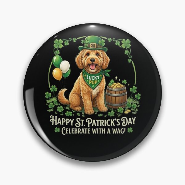 Item preview, Lucky Cockapoo St. Patrick's Day - Celebrate With A Wag designed and sold by RNTStudio.