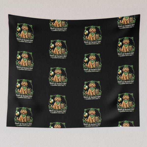 Item preview, Lucky Cockapoo St. Patrick's Day - Celebrate With A Wag designed and sold by RNTStudio.
