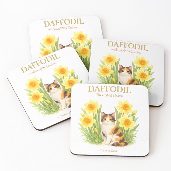 Item preview, Daffodil – Bloom With Caution | Toxic Plants for Cats Veterinary Awareness Design designed and sold by Bettybee00.