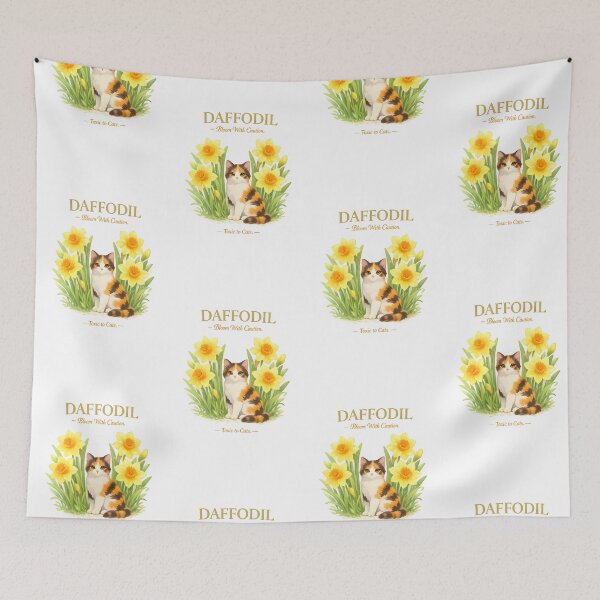 Item preview, Daffodil – Bloom With Caution | Toxic Plants for Cats Veterinary Awareness Design designed and sold by Bettybee00.