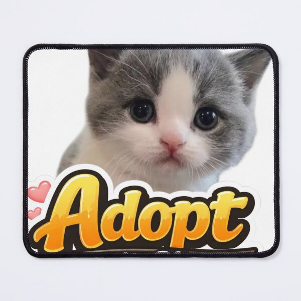 Item preview, Adopt don't shop Cat lover Design designed and sold by Akhiz47.