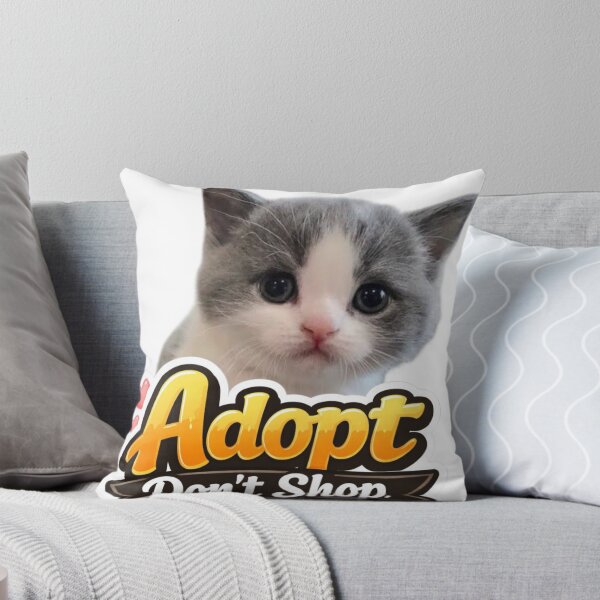 Item preview, Adopt don't shop Cat lover Design designed and sold by Akhiz47.