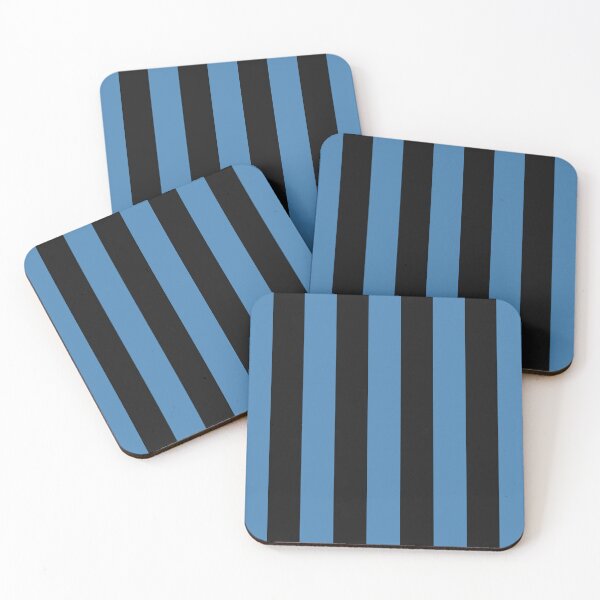 Item preview, Striped Black And Steel Blue Pattern designed and sold by pattern-archive.