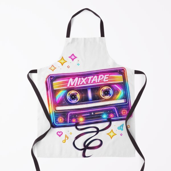 Item preview, Neon Mixtape Retro Cassette designed and sold by hiperdinotees.