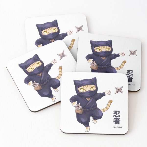 Item preview, Kawaii Ninja Cat Edo Ukiyo-e Japanese Style designed and sold by SakuraMarket26.