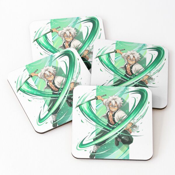 Item preview, Wind Blade Samurai – Green Energy Anime Warrior Illustration designed and sold by Dyan4.
