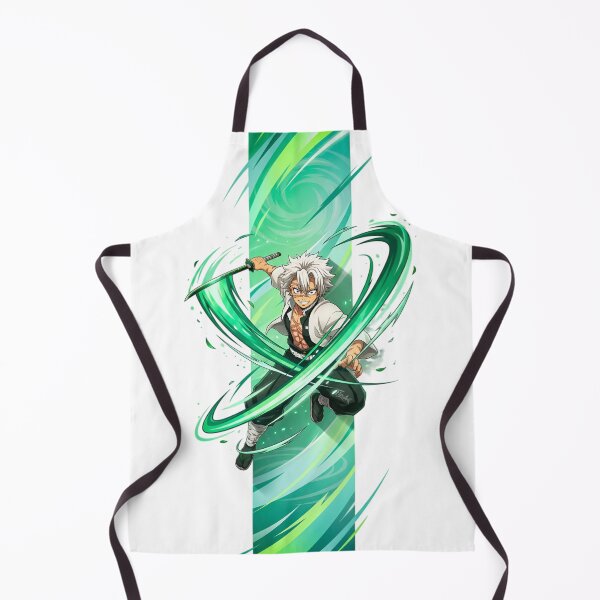 Item preview, Wind Blade Samurai – Green Energy Anime Warrior Illustration designed and sold by Dyan4.