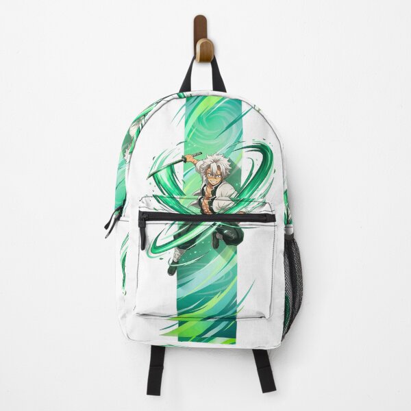 Item preview, Wind Blade Samurai – Green Energy Anime Warrior Illustration designed and sold by Dyan4.