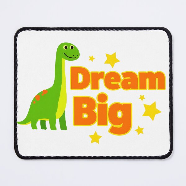 Item preview, Friendly Long Neck Dinosaur Dream Big Illustration designed and sold by Fábulas y Enseñanzas.