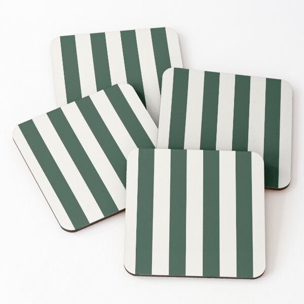 Item preview, Striped Green And Cream Pattern designed and sold by pattern-archive.