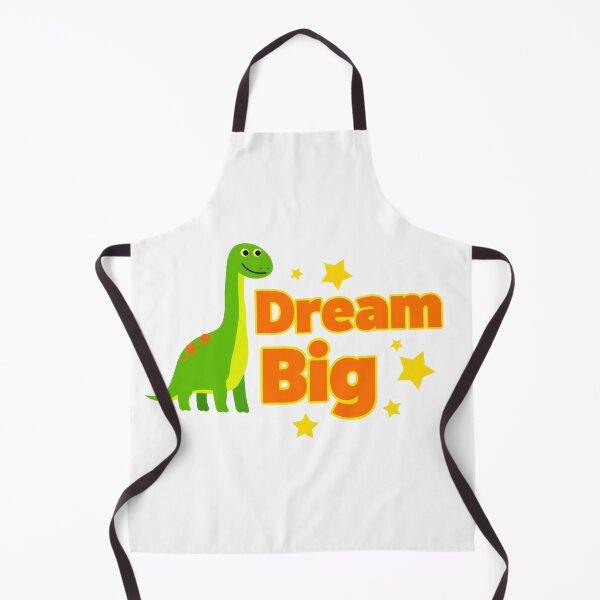 Item preview, Friendly Long Neck Dinosaur Dream Big Illustration designed and sold by Fábulas y Enseñanzas.