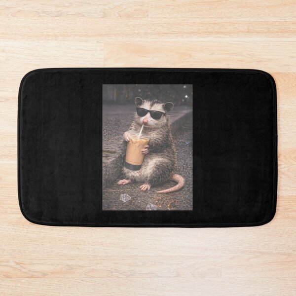 Item preview, Opossum Drinking Iced Coffee designed and sold by JODYSMORGAN.