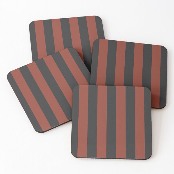 Item preview, Striped Rust And Charcoal Pattern designed and sold by pattern-archive.