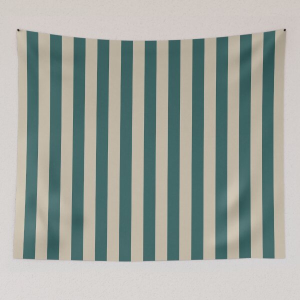 Item preview, Striped Teal And Beige Pattern designed and sold by pattern-archive.