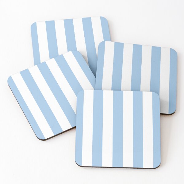 Item preview, Striped White And Baby Blue Pattern designed and sold by pattern-archive.