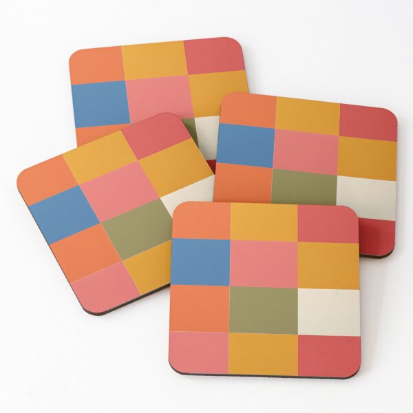 Item preview, Mid Century Color Block Pattern | Retro Geometric Squares Design designed and sold by laterkatergator.