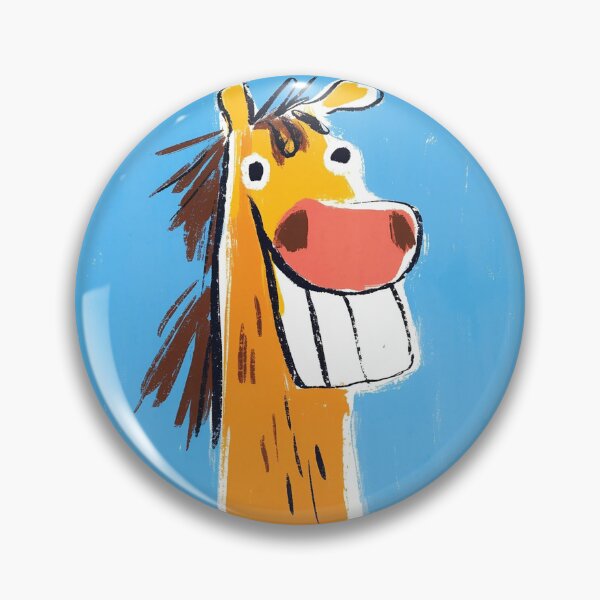 Item preview, Happy smiling horse with big white teeth designed and sold by 516 Studio.