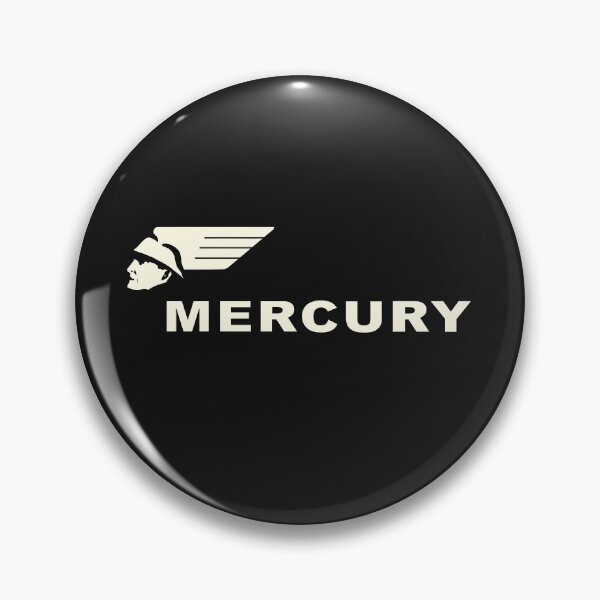 Item preview, Flathead Ford V8 Mercury emblem - old white print designed and sold by retropetrol.