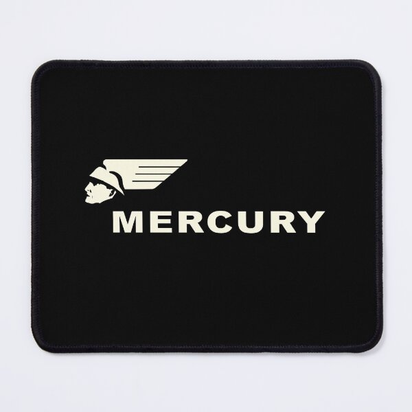 Item preview, Flathead Ford V8 Mercury emblem - old white print designed and sold by retropetrol.
