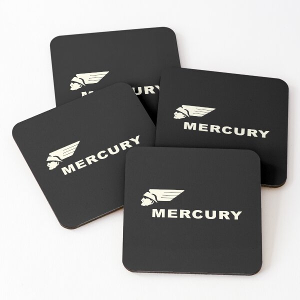 Item preview, Flathead Ford V8 Mercury emblem - old white print designed and sold by retropetrol.