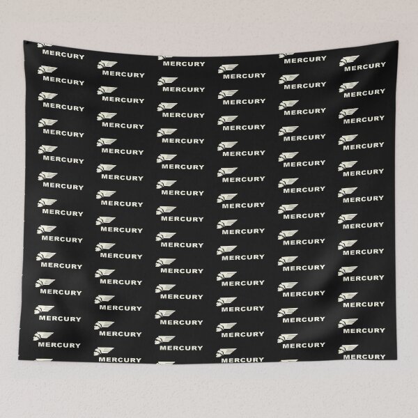 Item preview, Flathead Ford V8 Mercury emblem - old white print designed and sold by retropetrol.