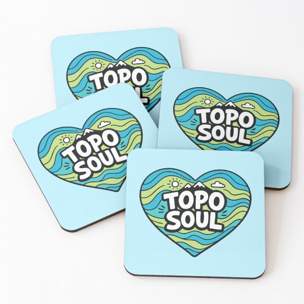 Item preview, Topo Soul Mountain Heart designed and sold by SnappyPNG.