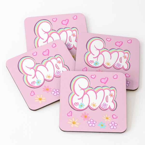 Item preview, Eva Name - popular girls firstname in white. Personalized custom gifts for women and girls named Eva designed and sold by Artonmytee.