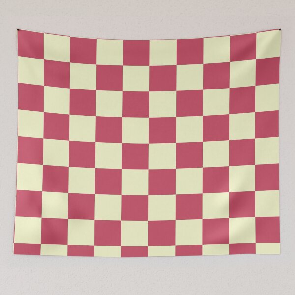 Item preview, Yellow  pink Fun Chic  Retro colorful checkered pattern  designed and sold by Creations by lyne.