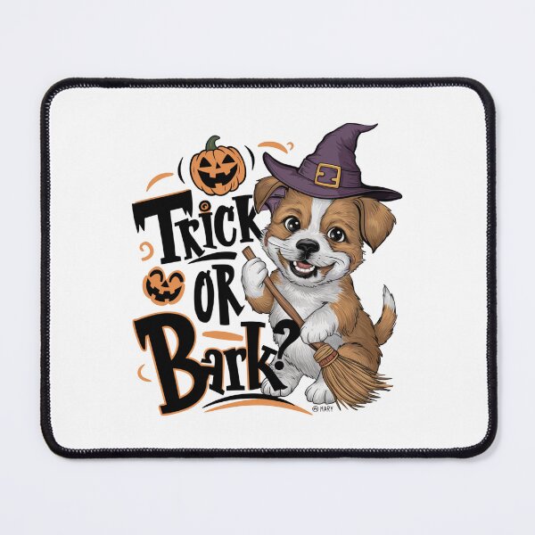 Item preview, Trick or Bark? Cute Witch Puppy Halloween designed and sold by KrisGraphic45.