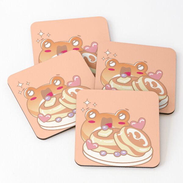 Item preview, Cute Kawaii Frog Eating Pancakes designed and sold by Kanniax.