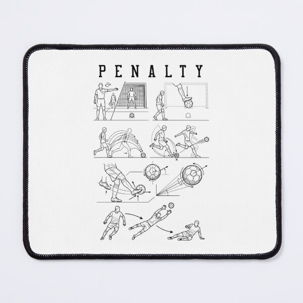 Item preview, Soccer Player Penalty Kick Funny Football Goal Diagram designed and sold by GrandeDuc.