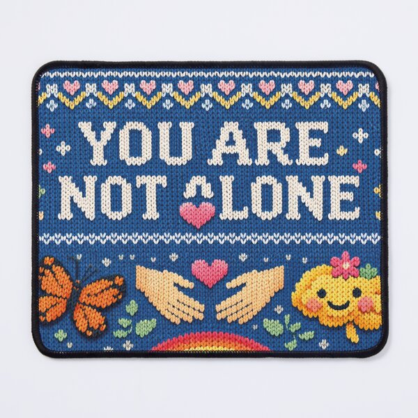 Item preview, You are not alone: Aesthetic mindfulness knitwear design designed and sold by Mauswohn.