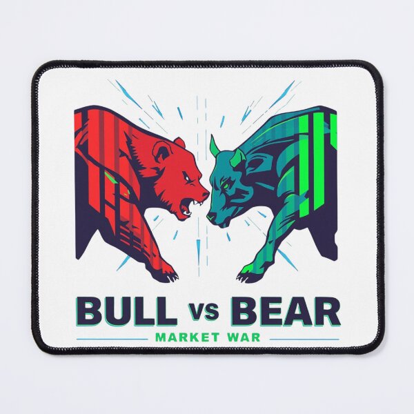 Item preview, Bull vs Bear Market War Trading Shirt  designed and sold by KapiPrint.