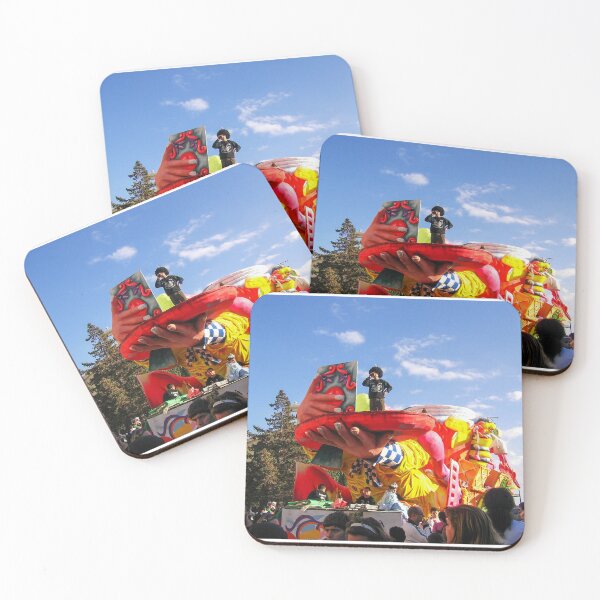 Item preview, Colorful Carnival Parade Float With Giant Puppet Hand and Crowds at Outdoor Festival Celebration designed and sold by Nmallia.